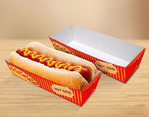 30- Embalagens Hot Dog | 20x5,5x4,5 cm | Triplex 250g | 4x0 cores | Sem Verniz | 5000 Unid.